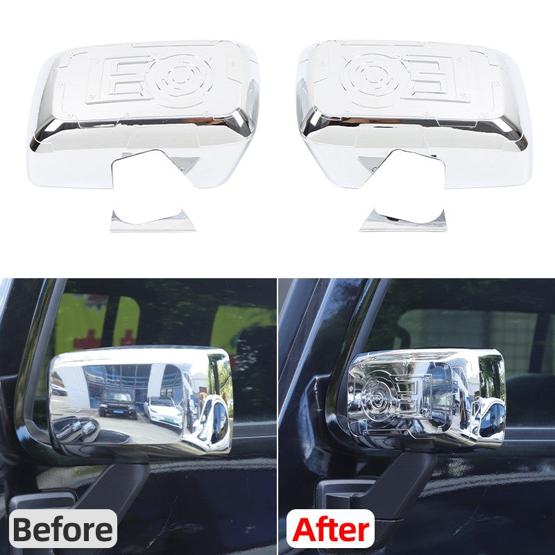 Mech Style Silver ABS Side Mirror Trim Cover For Hummer H3 2005-2009 US 24