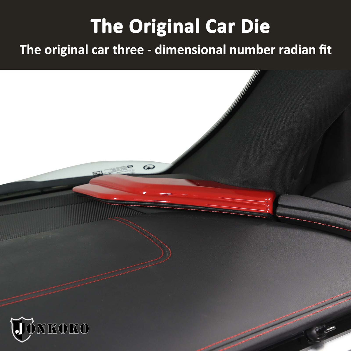 Sport Red ABS Interior Dashboard Side Panel Cover Trim For Corvette C8 2020-2026 6