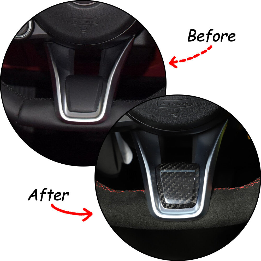 Real Dry Carbon Fiber Interior Center Console trim Kit For Alfa Romeo Tonale 23+ - Variants 11-12 7