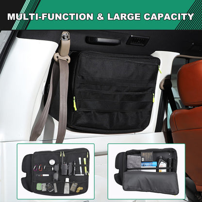 Trunk Side Left Side Window Storage Bag For Toyota Prado 1996-2002 8