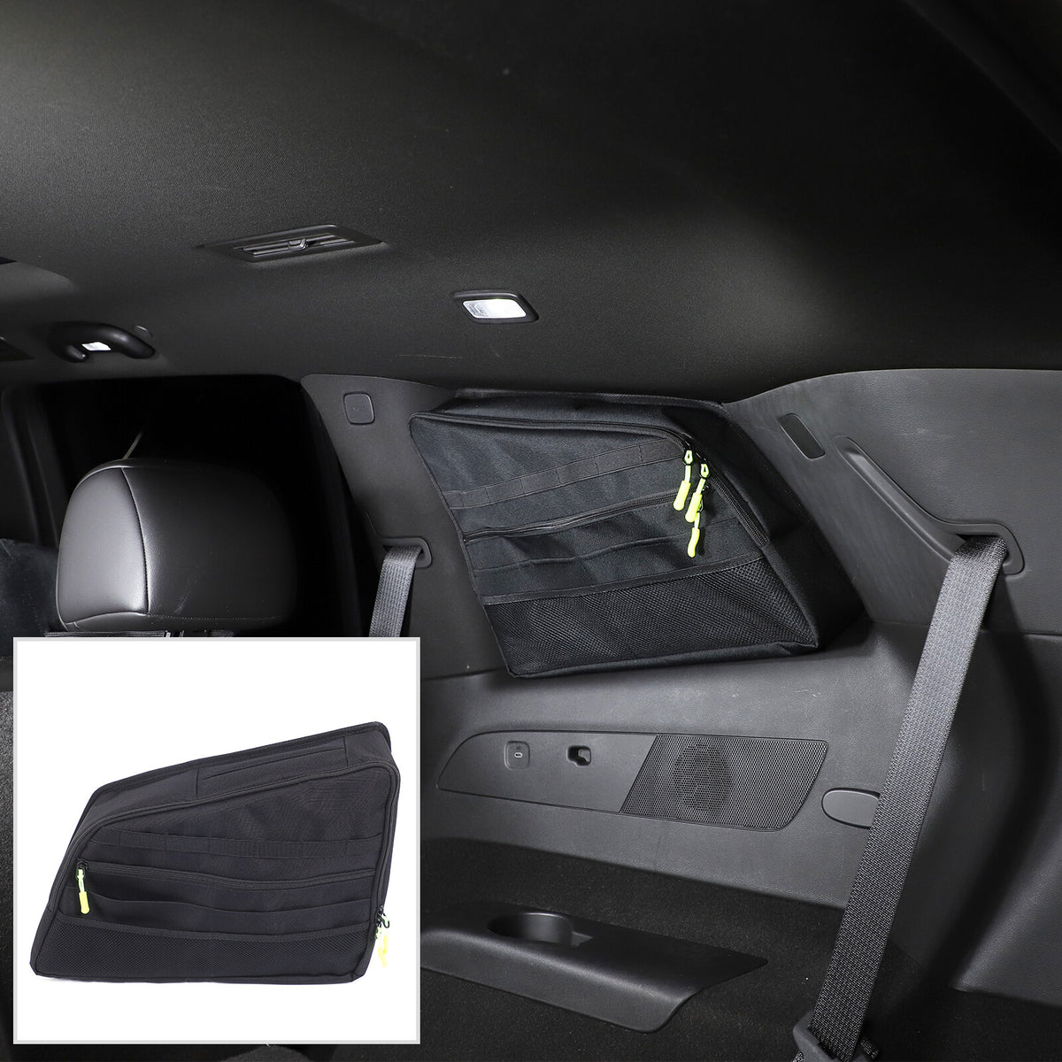 Rear Trunk Left Side Window Storage Bag Organizer For Cadillac XT6 20-24 2