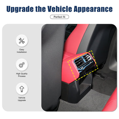 Real Carbon Fiber Interior Rear Air Vent Cover Trim For BMW 5 Series G60 i5 24+ 17