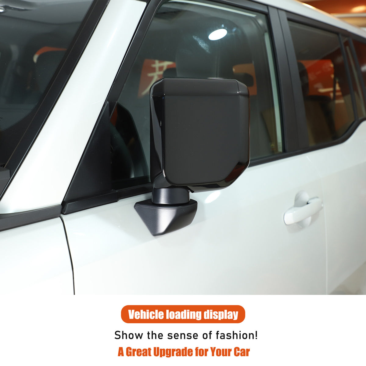 Glossy Black Door Handle & Rearview Mirror Cover For Toyota LC250 2024+ 4