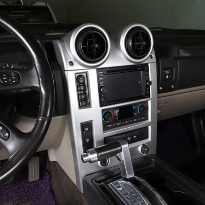 Silver Interior Air Condition Panel Cover Trim For Hummer H2 2003-2007 8
