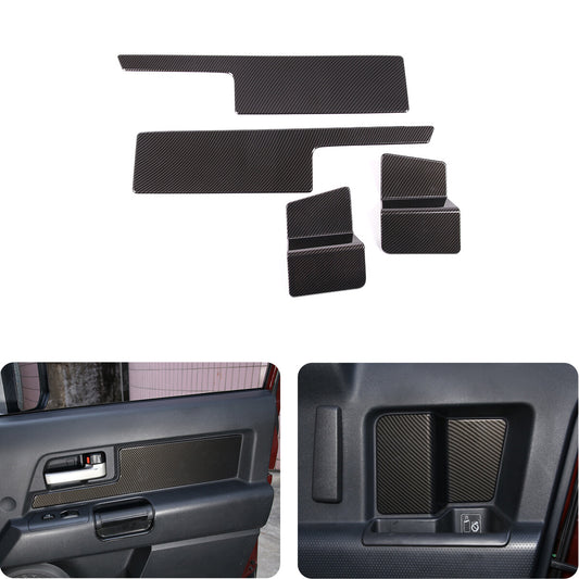 ABS Carbon Fiber Door panel strip cover trim For Toyota FJ Cruiser 2007-2021 1