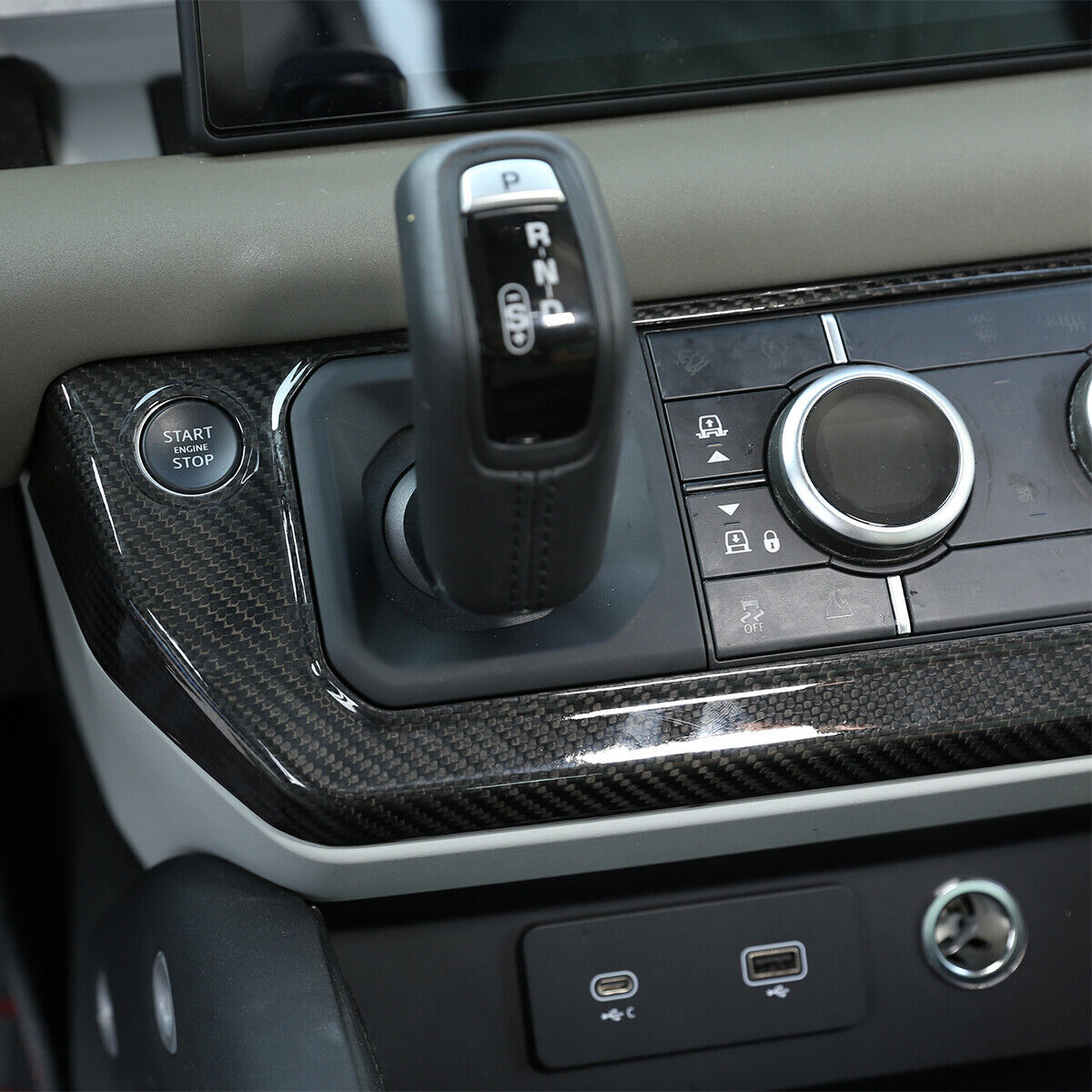 Real Dry Carbon Fiber Full Interior Trim Set For LR Defender 90 110 L663 20-23 77