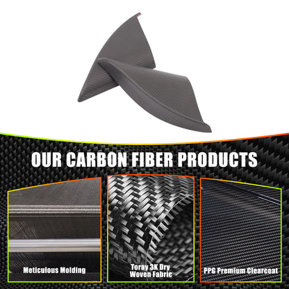 Matte Real Carbon Fiber Inner A-pillar Cover Trim For Lamborghini URUS 2018-2023 2