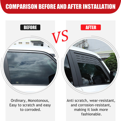 Front Door Window Louver Air Vent Panel Trim For Toyota Land Cruiser LC250 24+ 16