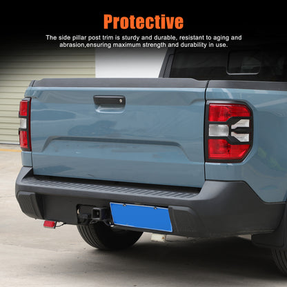 Matte Black Rear Taillight Trim Cover Bezel For Ford Maverick 2022-2024 US 19