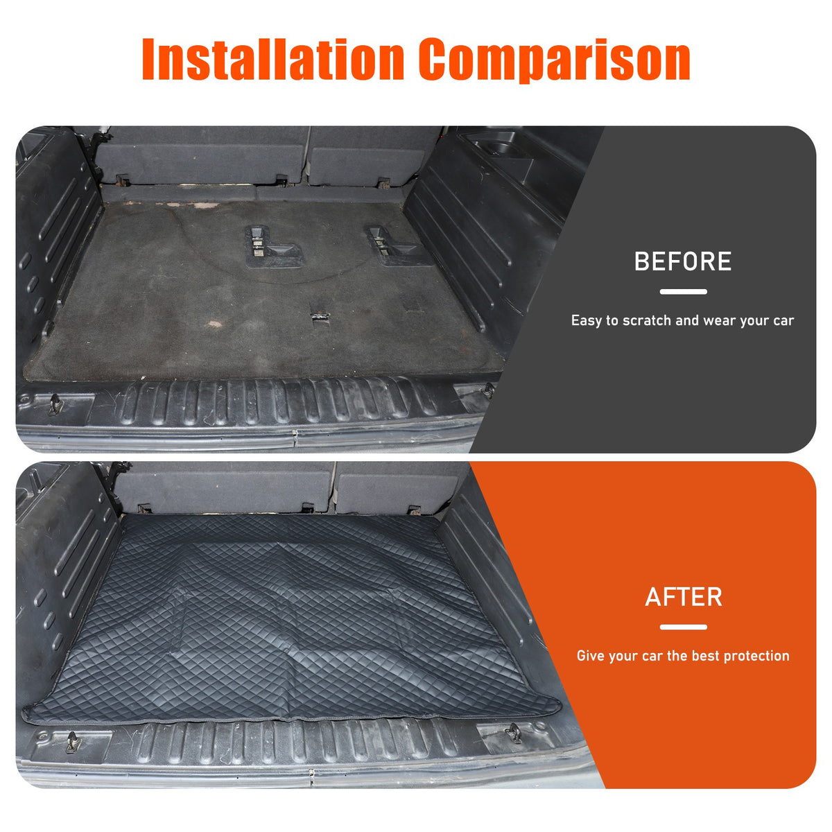 Cargo Trunk Tray Cargo Liner Rear Trunk Floor Mat For Hummer H2 2003-2009 US 21