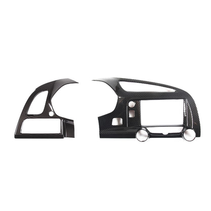 ABS Carbon Center Dashboard AC Air Vent Cover Trim Set For Corvette C7 14-19 US 4
