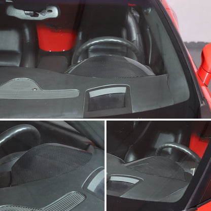 Real Carbon fiber Dashboard Instrument Upper Cover Trim For Corvette C6 2005-13 15