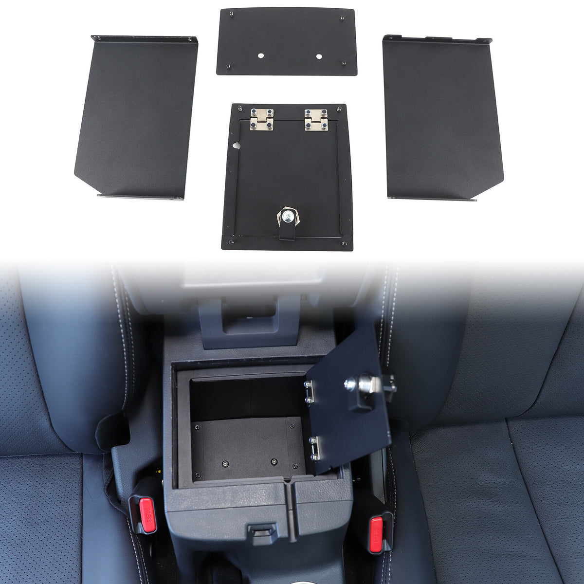 Center Console Safe GUN Storage Lock Box TRAY For Mitsubishi L200 Triton 2019-23 2