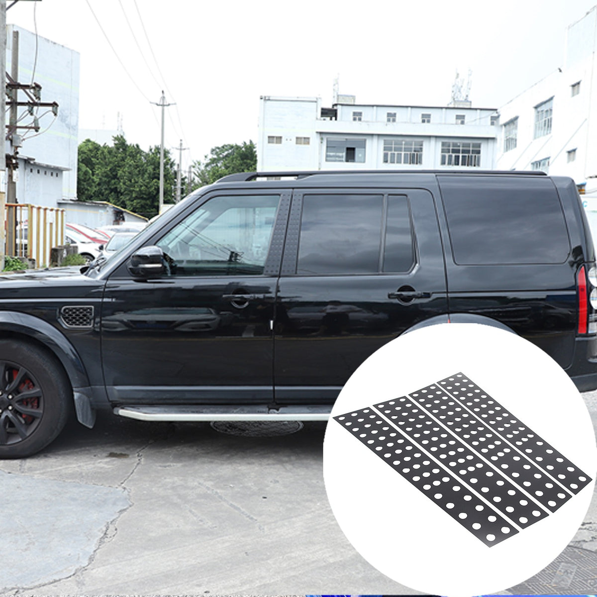 Black Alloy Window Center Pillar Trim Panel For Land Rover Discovery 3&4 04-16 13