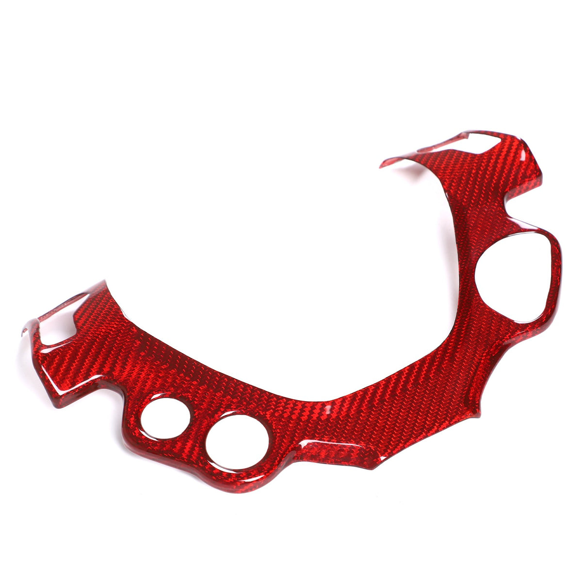 Red Real Carbon Fiber Center Interior Set Cover Trim Kit For Ferrari 458 2011-16 8