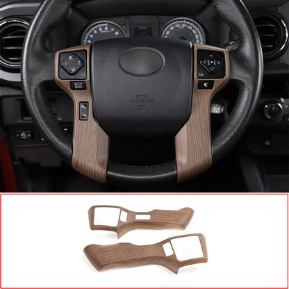 Wood Grain Interior Whole Set Decor Panel Cover Trim Kit For Toyota Tacoma 16-23 3