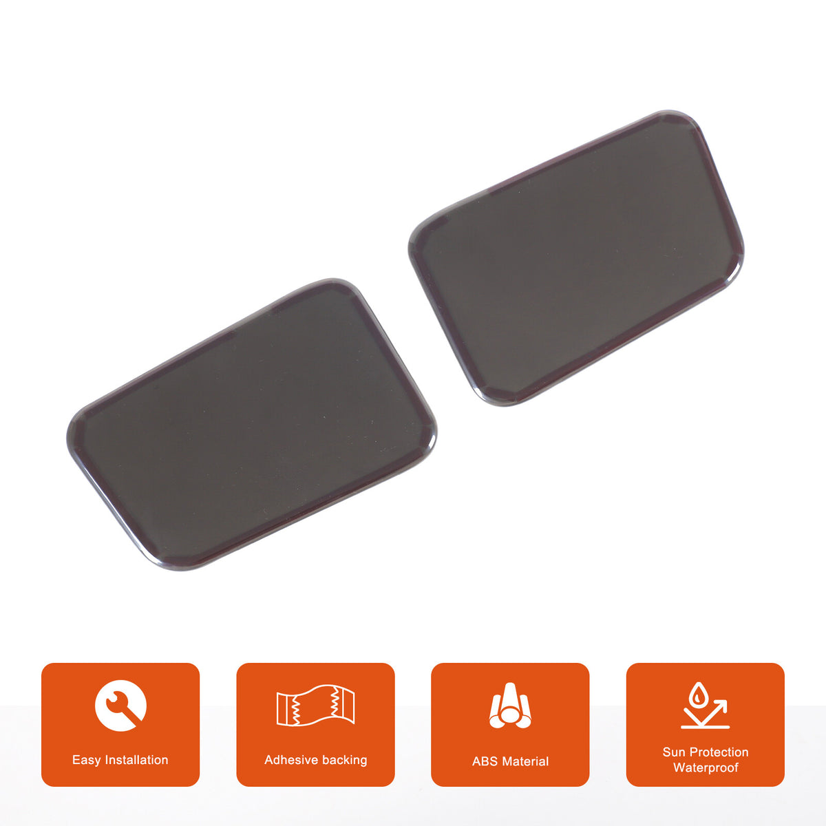 Smoked Black Rear Tail Light Lamp Decor Cover Trim For Hummer H2 2003-2009 10