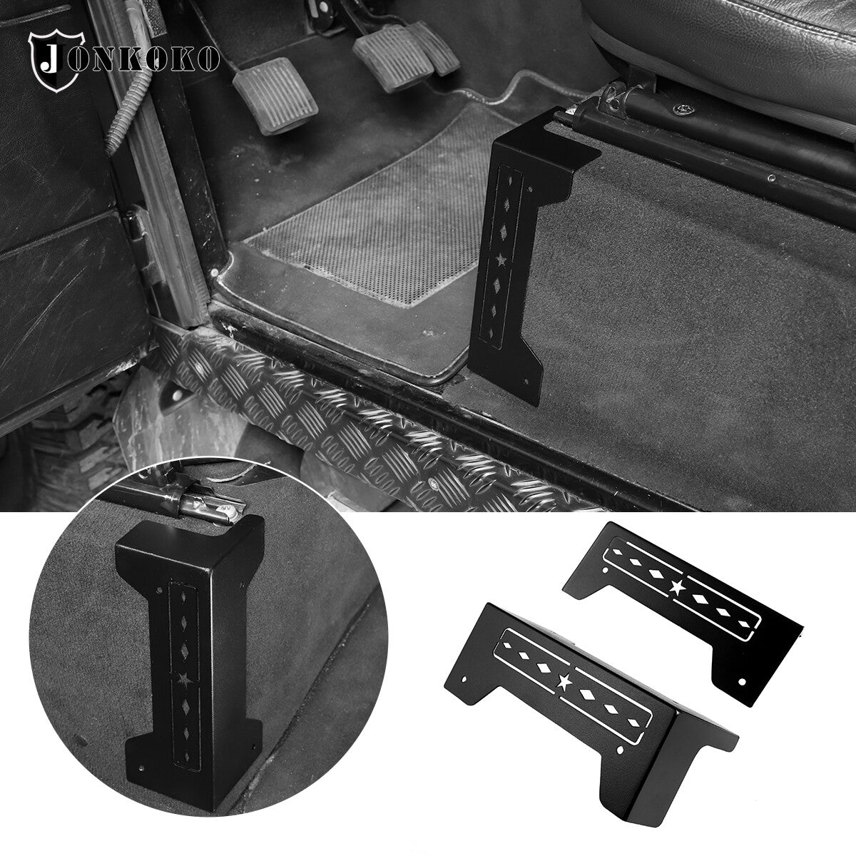 Matel Seat Base Angle Cover For Land Rover Defender 90 110 04-19 1