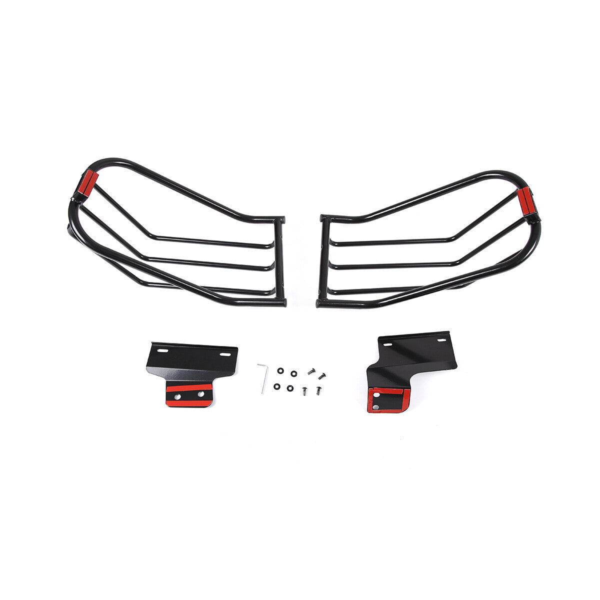 Tail Rear Light Guards Cover Protector for 2007-2021 Toyota FJ Cruiser Black 11