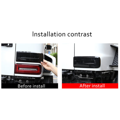 For G-Class W464 G500 G63 2019-2023 Rear Tail Light Lens Cover Trim Smoke black 15