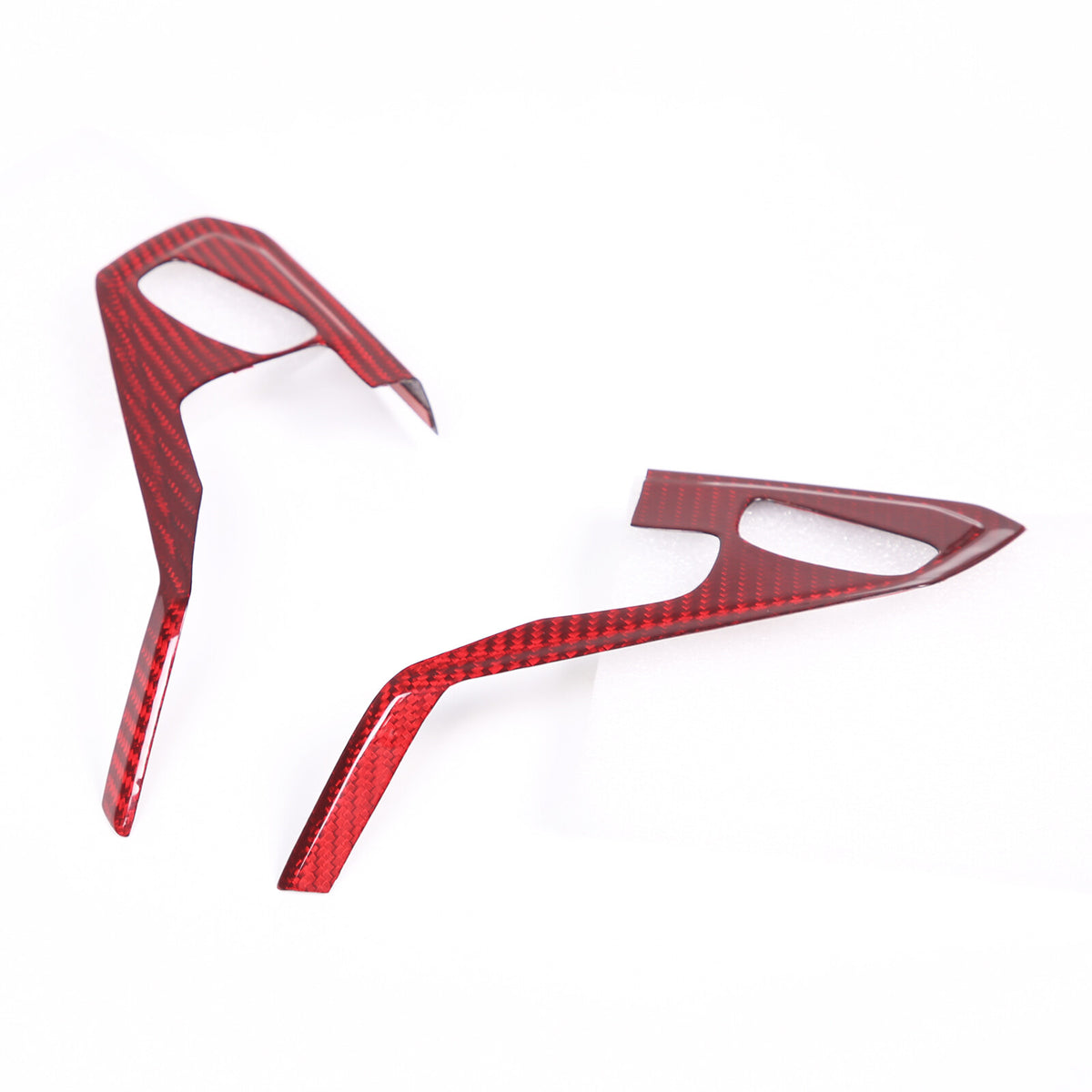 Red Real Carbon Fiber Full Interior Set Decor Trim Kit for Corvette C8 20-25 - Styles 66-68 16