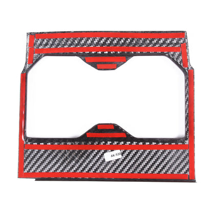 Real Carbon fiber Center Front Cup Holder Cover Trim Frame For Toyota Tundra 22+ 5