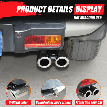 Silver Stainless Steel Exhaust Tail Pipe Tip For Toyota FJ Cruiser 2007-2021 US 12