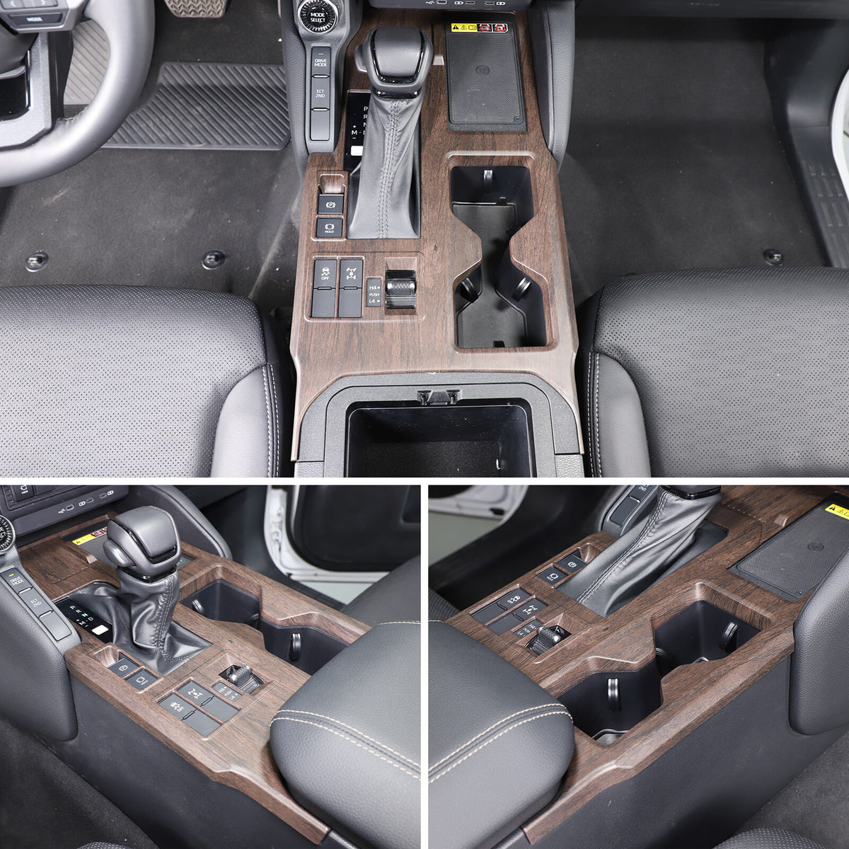Grain Center Console Gear Shift Panel Trim For Toyota Land Cruiser LC250 24+ US 8