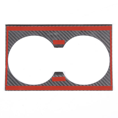 Real Carbon Fiber Center Water Cup Holder Panel Trim Cover For Tesla Model 3 23+ 12