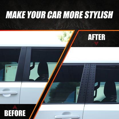 Black Alloy Window Center Pillar Trim Panel For Toyota Land Cruiser LC250 24+ 18