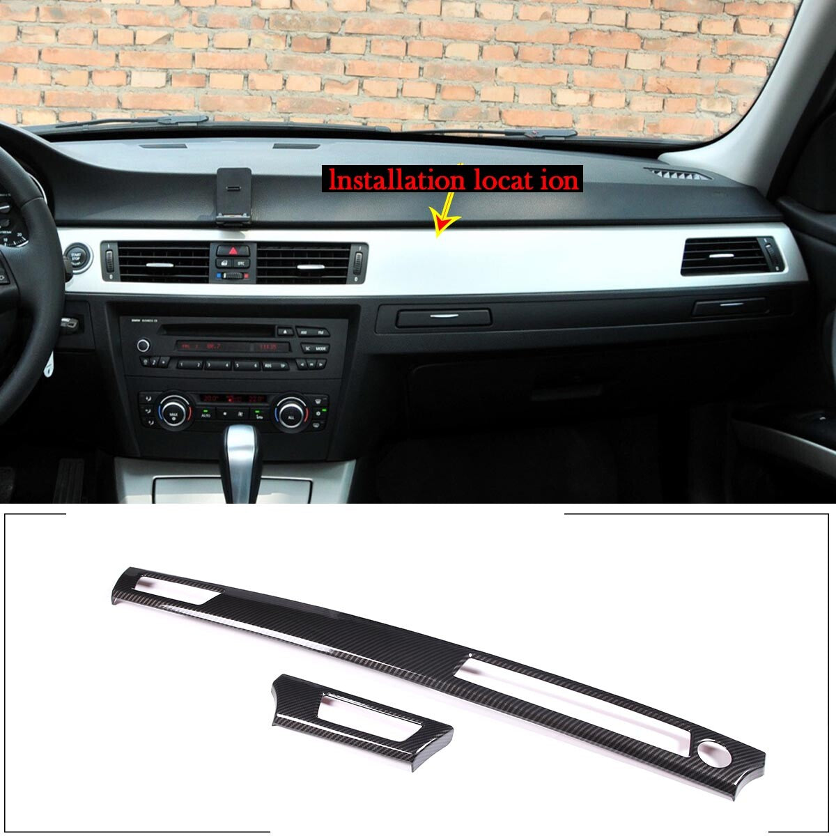 Dashboard Panel Trim Without Navigation For BMW 3 Series E90 E92 2005-2012 3