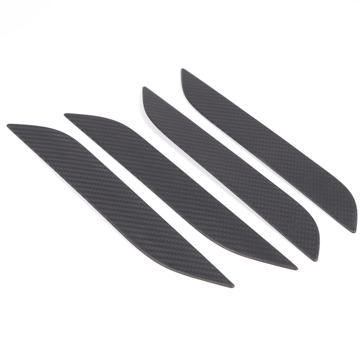 Matte Real Carbon Fiber Side Door Handle Covers For Tesla Model S Plaid 2014+ US 20