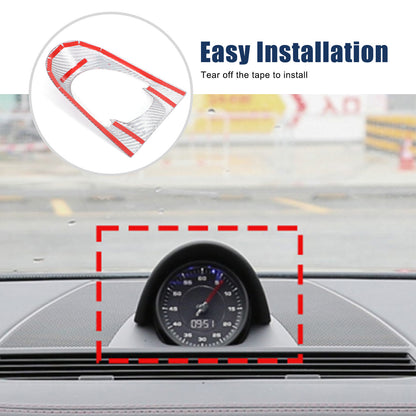 Red Carbon Fiber Instrument Panel Cover Overlay For Porsche Panamera 971 2017-23 7