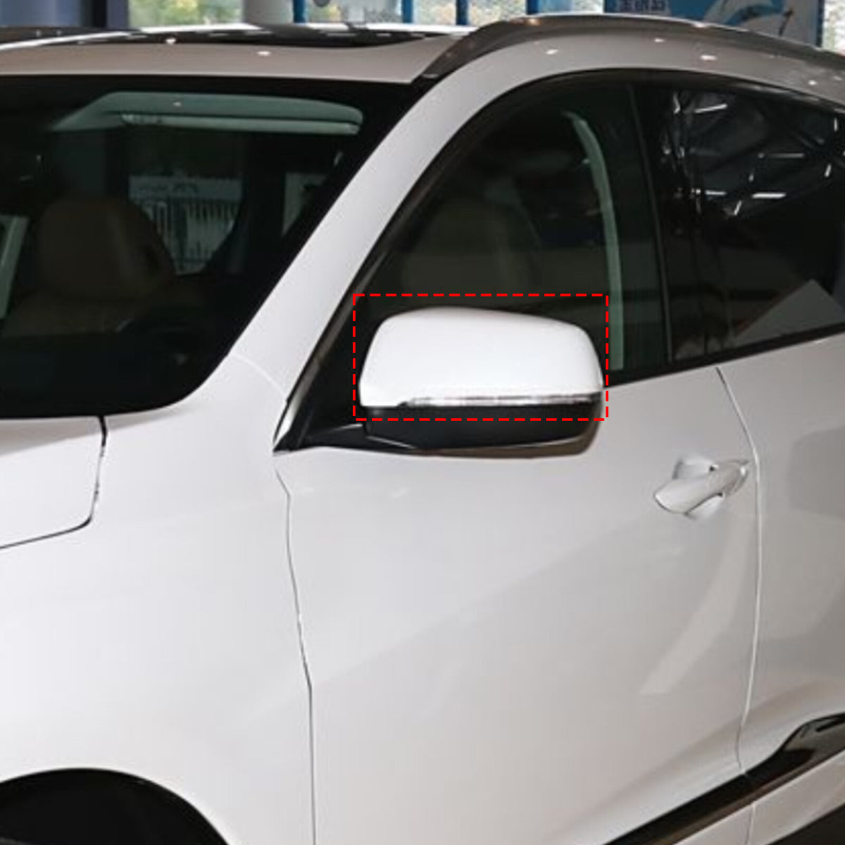 Carbon Fiber ABS Exterior Mirror Cover Trim For Acura MDX 2022-2024 22