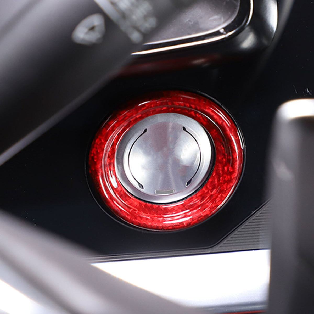 Red Real Carbon Fiber Interior Full Decor Cover Trim Kit for Corvette C8 2020-25 - Variants 11-15 23
