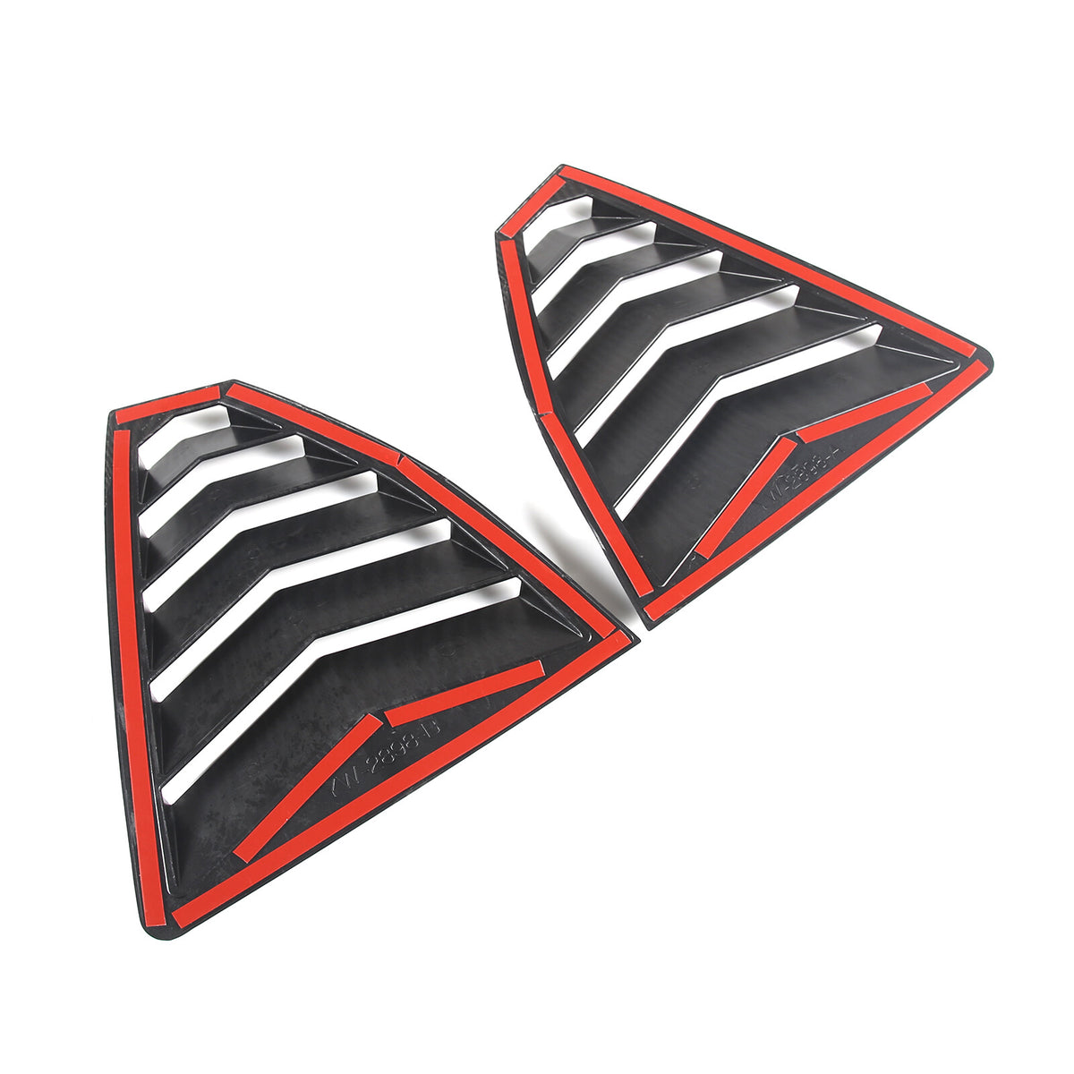 ABS Carbon Fiber Side Window Louver Shutter Cover For Subaru WRX 2022-2024 19