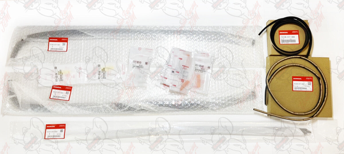 HONDA GENUINE INTEGRA DC2 TYPE-R 93-01 Front Glass Windshield Molding Pair Set 4