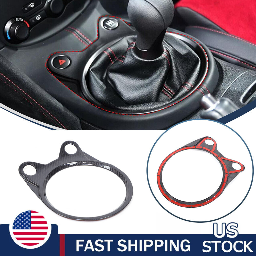Real Carbon Fiber Center Gear Shift Panel Trim For Nissan 370Z Z34 09-20 US 1
