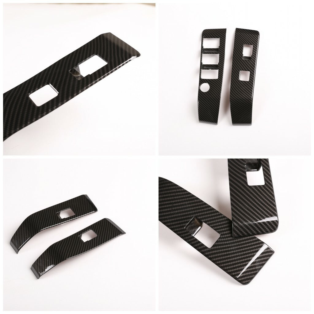 Carbon ABS Full Interior Center Console Kit Cover Trim Set For Toyota Tacoma 16+ 13