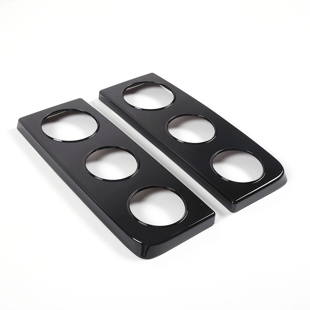 Glossy Piano Black Front Bumper Exterior Trim Cover Set For Hummer H2 2003-2009 - Styles 1-5 48