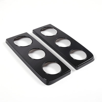 Glossy Piano Black Front Bumper Exterior Trim Cover Set For Hummer H2 2003-2009 - Styles 1-5 48