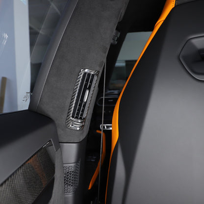Real Carbon Fiber B Pillar Air Outlet Vent Cover For Lamborghini URUS 18-23 US 10