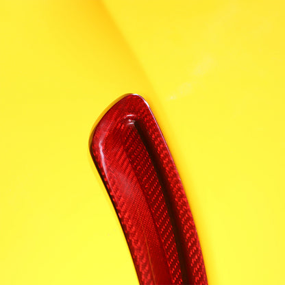 for Toyota GR Supra A90 19+ Red Carbon Fiber A pillar & Hood Air Vent Cover Trim 7
