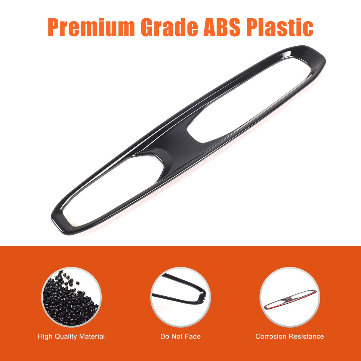 Glossy Piano Black ABS Center Gear Shift Indicator Trim For Corvette C8 2026+ US 23