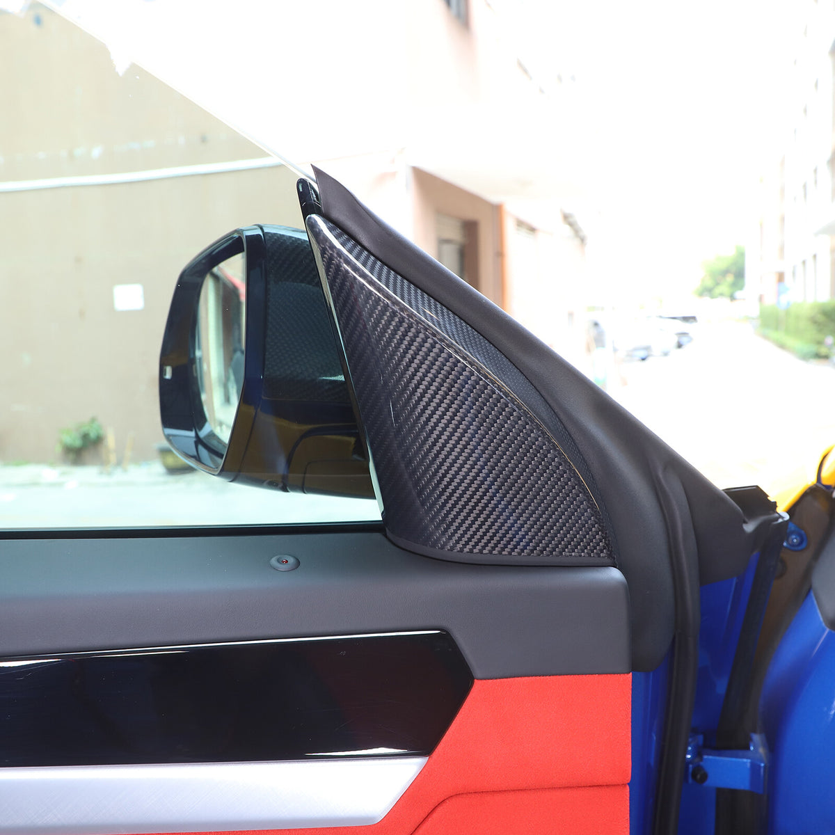 Real Carbon Fiber Inner Door Triangle A Pillar Trim For Lamborghini URUS 2018-23 5