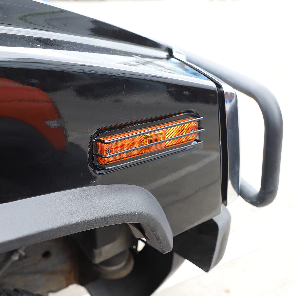 Carbon Steel Side Turn Signal Cover Mesh Protect Grille For Hummer H2 03-2009 US 2