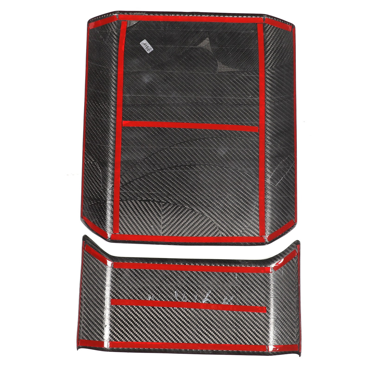 Real Dry Carbon Fiber Center Console Interior Trim For Tesla Cybertruck 2024+ 60