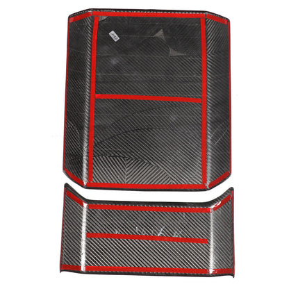 Real Dry Carbon Fiber Center Console Interior Trim For Tesla Cybertruck 2024+ 60