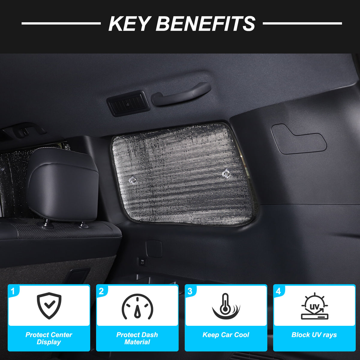 Car Full Window Sunshade Cover Shade Sun For Toyota Land Cruiser LC250 24+ US 23