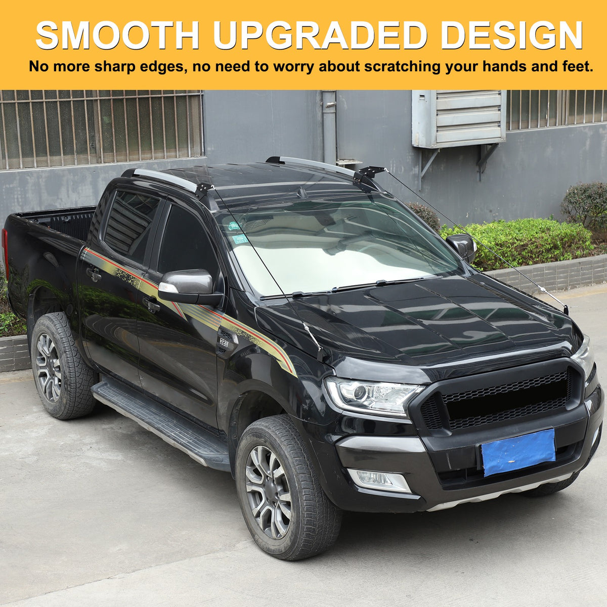 Front Grille Bull Bar Bush Guard Divider For Ford Ranger T6 T7 2015-2021 4